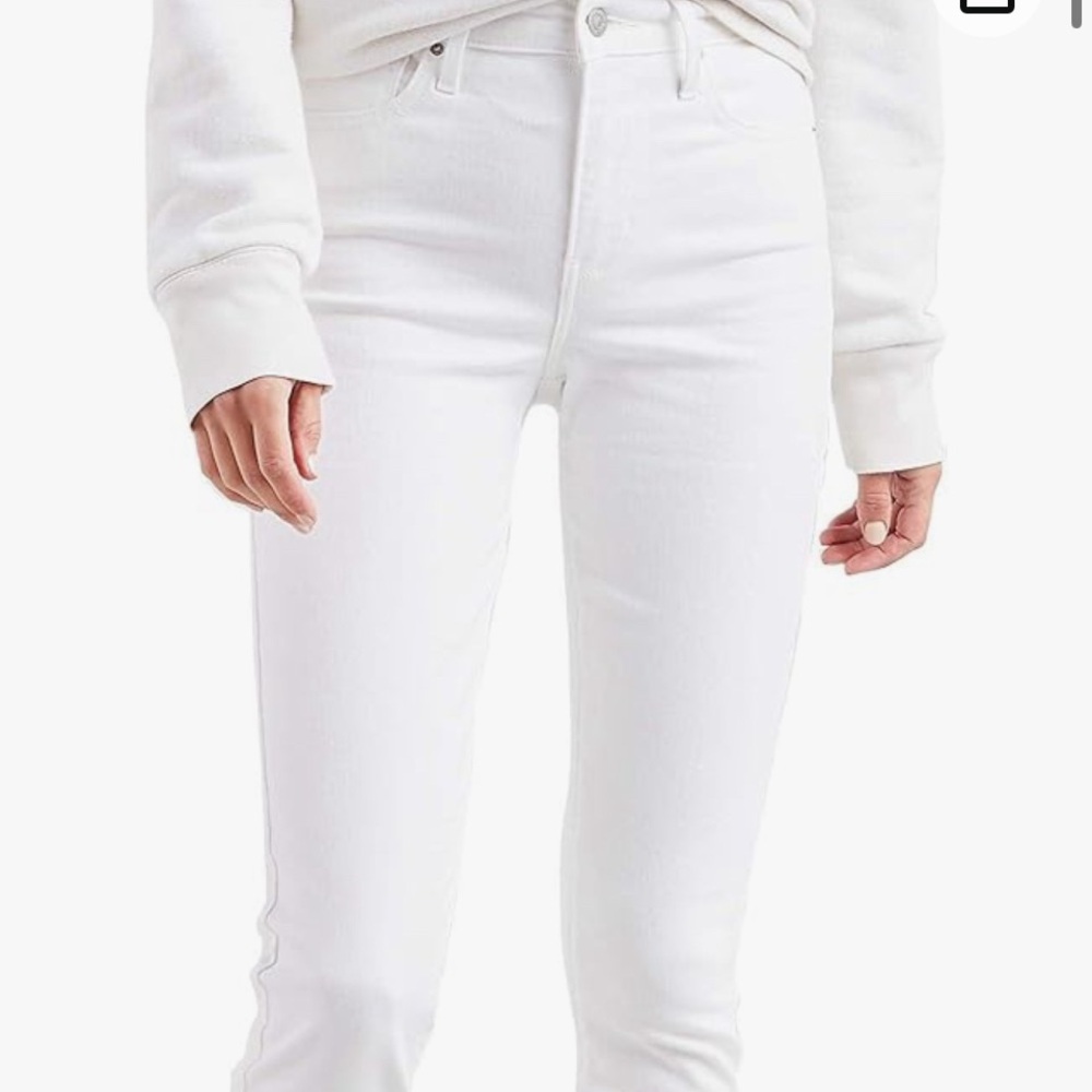 NEVER WORN Levi's Women's 721 High Rise Skinny Jeans - White - Size 28 Regular